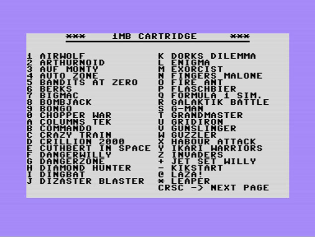 Commodore 16/116/Plus 4 1MB-os Cartridge Juhász Jácint fejlesztés