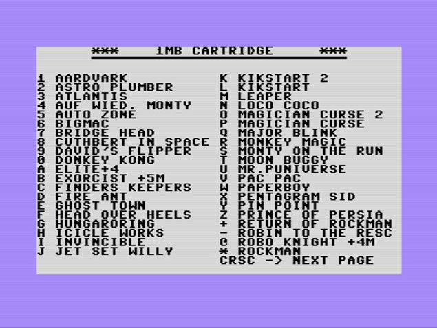 Commodore 16/116/Plus 4 1MB-os Cartridge Juhász Jácint fejlesztés