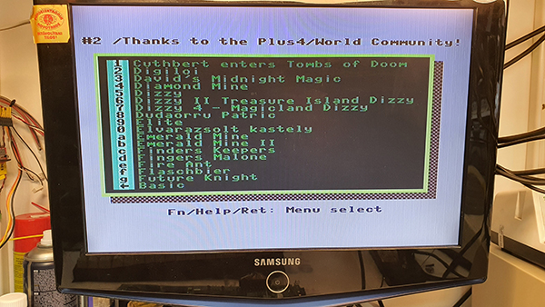 Commodore 16, 116, Plus 4 (264-es) 2MB Cartridge Szabó Csaba gyártása