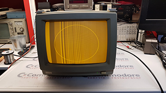 Commodore Szerviz és Restaurátor | Sanyo DM6212 narancssárga monokróm monitor javítása