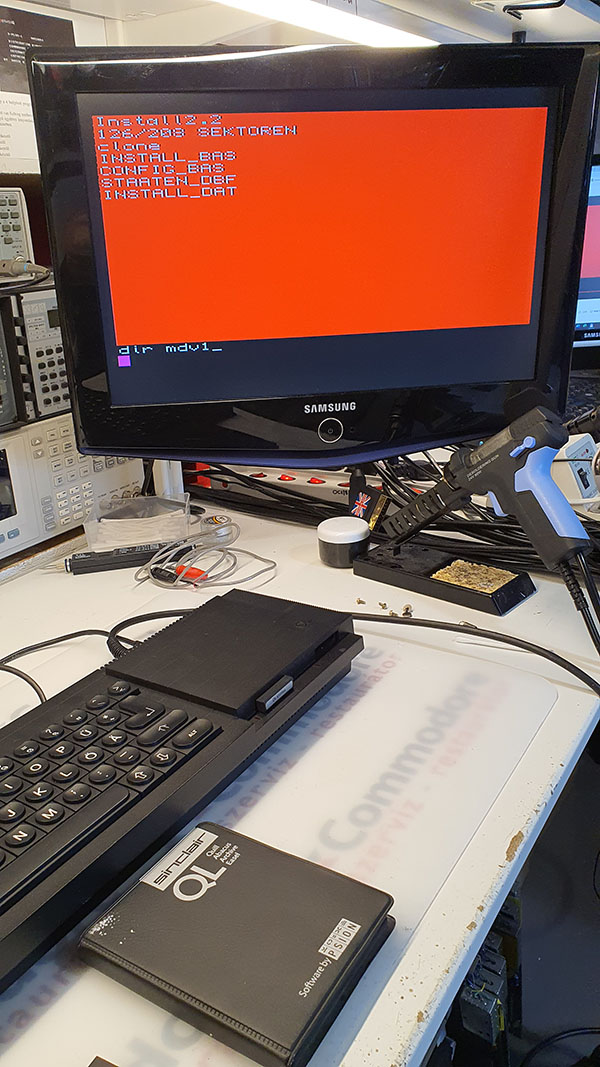 ZX Spectrum első lépések | Sinclair QL microdrive listázása